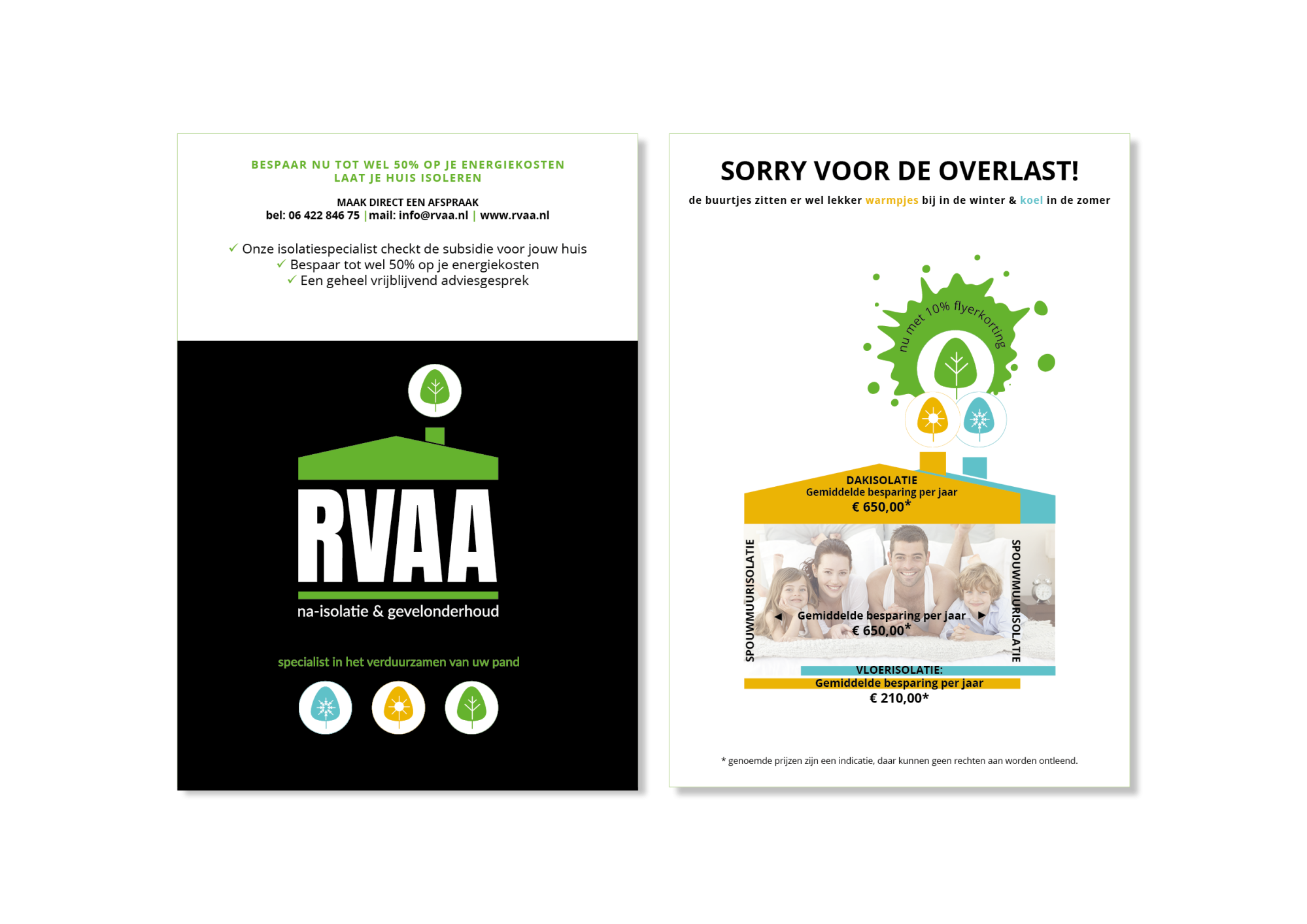 ontwerp flyer RVAA na-isolatie en gevelonderhoud